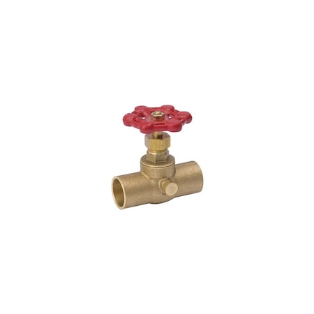 Southland Stop and Waste Valve, 3/4 in Connection, Compression, 125 psi Pressure, Brass Body 105-604EB