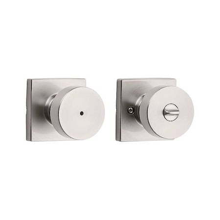 Kwikset Door Knob Lockset, 1 3/8-1 3/4" Thick 730PSK-SQT-15-6AL-RCS