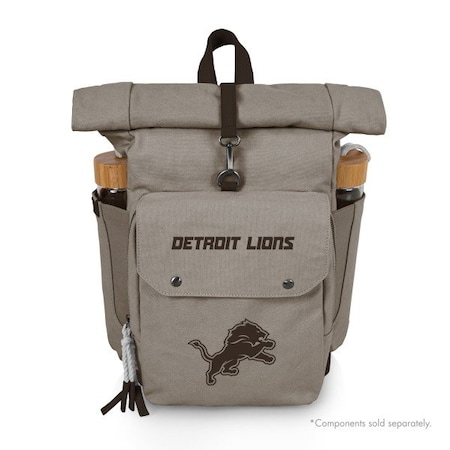 Picnic Time Family Of Brands NFL Detroit Lions - Carmel Roll Top Picnic Backpack Cooler 529-00-105-114-2