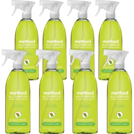Method All Purpose Cleaner, Spray, 28 fl oz, Lime + Sea Salt, 8 PK 01239