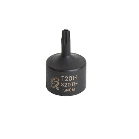 Sunex 3/8 in Drive T20H Stubby Tamperproof Internal Star Impact Socket 320TH