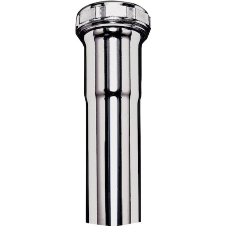 Plumb Pak Pipe Extension Tube, 112 in, 6 in L, SlipJoint, Brass, Chrome PP20213