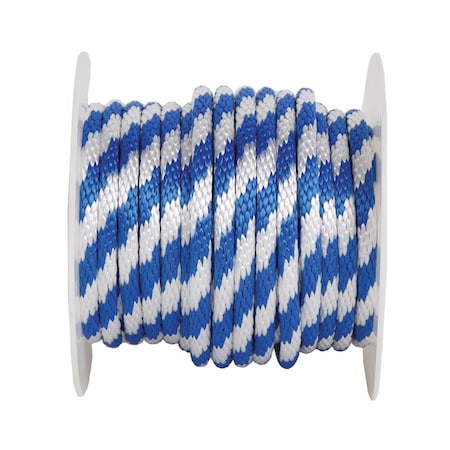 Wellington Koch Industries 5/8 in. D X 140 ft. L Blue/White Solid Braided Polypropylene Derby Rope 5132045
