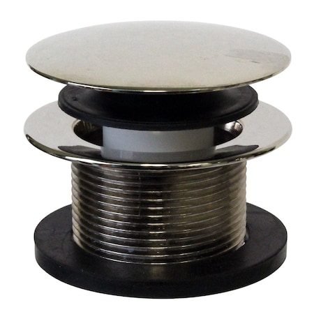Westbrass 1-1/2" NPSM Coarse Thread Tip-Toe Bathtub Drain, Polished Nickel D398R-05