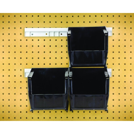 Quantum Storage Systems ULTRA HANGING SYSTEM W/RAILS AND 4 BLACK BINS HNS230BK