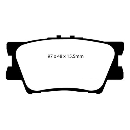 Ebc Yellowstuff Rear Brake Pads for 2013 Lexus ES300h 2.5L Hybrid DP41793R