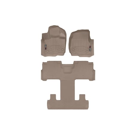 Weathertech Tan, Front and Rear Floorliners 451665-1-4