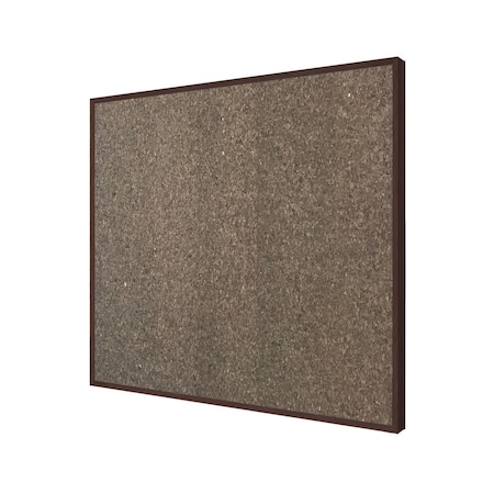 Ghent Impression Chocolate Cork Bulletin Board, Cherry Modern Frame, 4'H x 6'W IMM46CHKCH