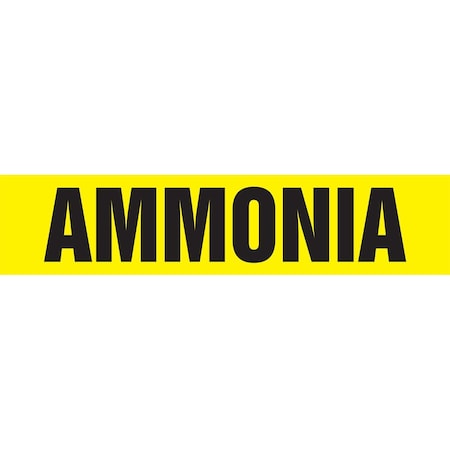 Accuform ASME ANSI PIPE MARKER AMMONIA RPK137SSH