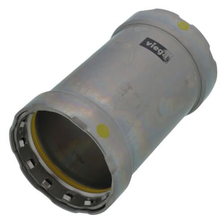 Viega MegaPressG couplingNo stop P1 2 P2 2 carbon steel zinc-nickel coating 25056
