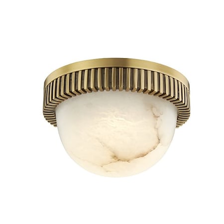Hudson Valley Lighting Ainsley 1 Light Flush Mount 5 In. Aged Brass 1430-AGB