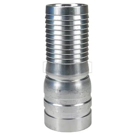 Dixon The Right Connection Crimp King Combination Nipple, 3-1/2 x 3 in, Hose Barb x Grooved End, Zinc Pla STV35CS