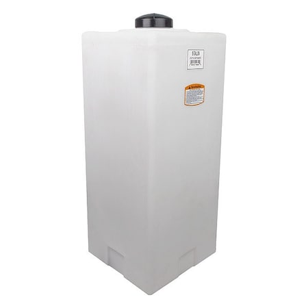 Norwesco Utility Tank, 44 in, White, Rectangular 44855-DS