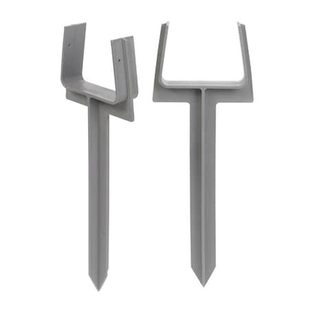 Swivel Plastic K Downspout Anchor - Gray SW3305706