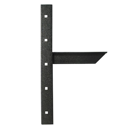 Hd Extended Concealed Shelf Support Bracket 18 in Black AMEC18 B