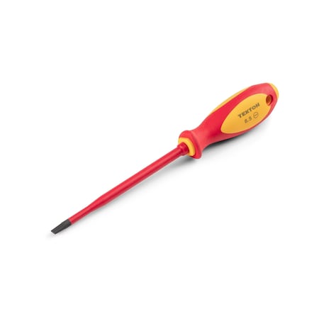 Tekton 6.5 mm Slotted Insulated Screwdriver 6 Inch Shank - DVS01313