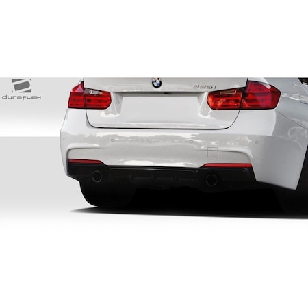 Duraflex 2012-2017 BMW 3 Series F30 M Performance Look Rear Diffuser, Signature Black - 1 Piece 109456