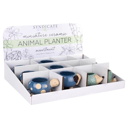 Avera Products Ceramic Animal Succulent Pot Assorted 7897-00-1305