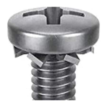 M6-1.00 x 20 mm Phillips Pan Machine Screw, Passivated 18-8 Stainless Steel, 10 PK