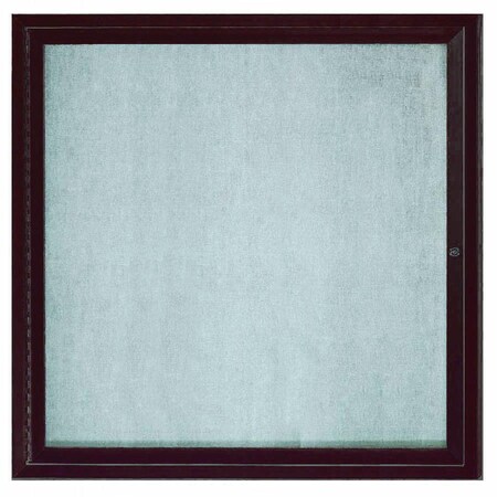 Aarco Outdoor Enclosed Bulletin Board w/ Al Frame, Neutral Bronze Anodized Al, 36''Hx36''W ODCC3636RBA