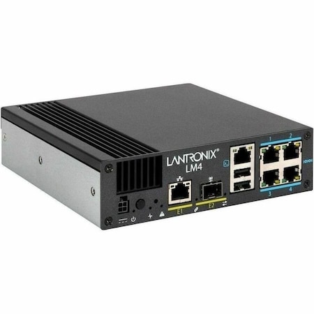 Lantronix LM4 LOCAL MANAGER, 4 RJ45 SERIAL PORTS, 11 RS232 & 1 FIBER & 1 ETHERNET MANAGEME LM4-4S-NA