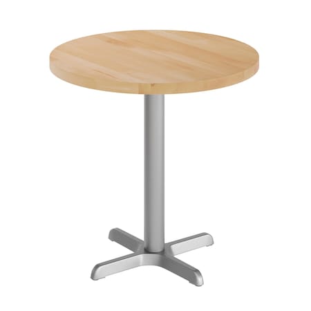 Flash Furniture Bennett 30 in Round Solid Wood Indoor Tabletop in Natural with 22 in x 22 in Table Height GSF-RD30-NAT-T2222S-GG