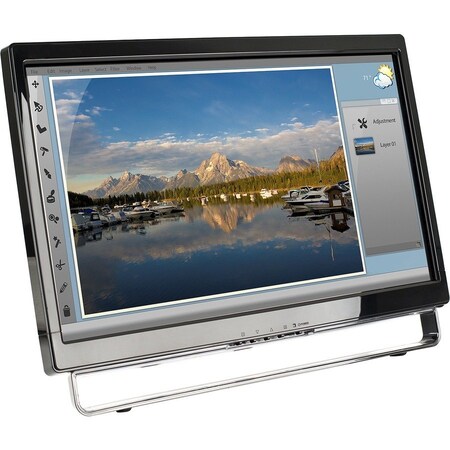 Planar PXL2230MW 22in monitor, black HID compliant optical dual-touch FHD LED LCD, VGA, DVI, 997-7039-00