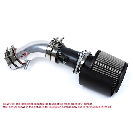 Hps Performance Air Intake Kit with Heat Shield, Polished, 827-570P