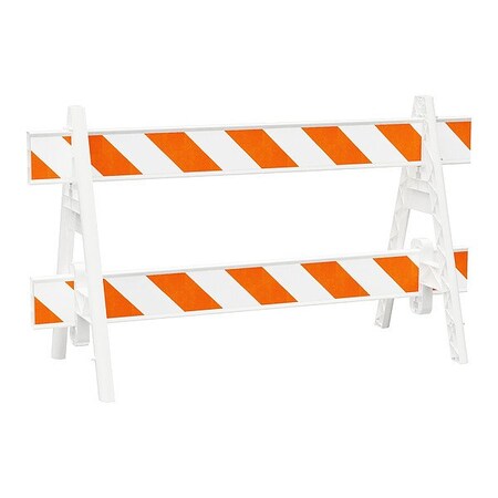Plasticade TrafficBarricade, White, 28 inW, 28 inH 200-A8EG