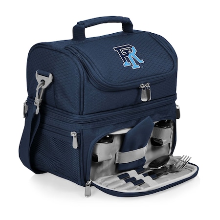 Picnic Time Family Of Brands NCAA Rhode Island Rams Pranzo Lunch Bag - Insulated Lunch Box with Picnic Set 512-80-138-934-0