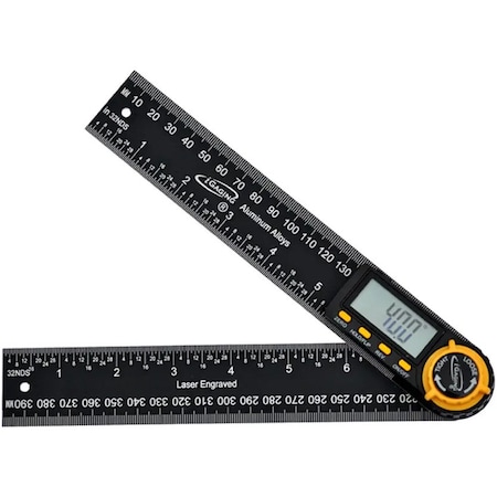 Igaging EZ View 360 Deg Digital Protractor and Ruler, 5in/127 mm 35-4105