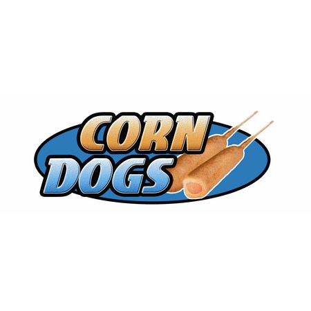 Signmission Corn Dogs, 12 Inch, Vinyl D-Corn Dogs