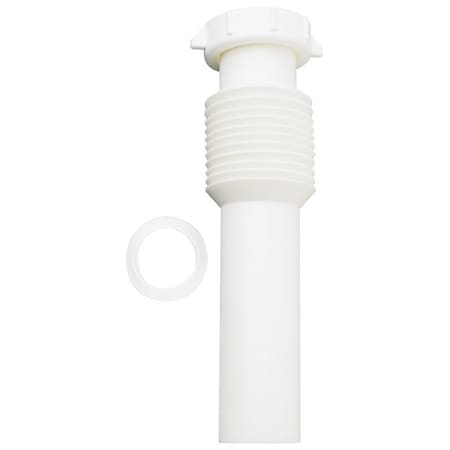 Plumb Pak Sink Tailpiece, 112 in, 12 in L, SlipJoint, Plastic PP21201