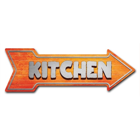 Signmission Kitchen Arrow Decal Funny Home Decor 18in Wide D-A-999786