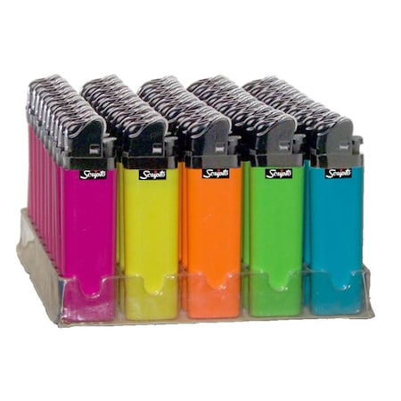 Scripto Mighty Match Pocket Lighter, Blue/Green/Orange/Purple/Yellow LDM13L-50/MM