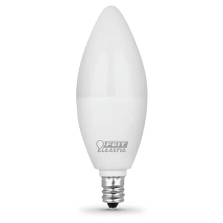 Feit Electric LED Lamp, Specialty, Torpedo Tip Lamp, 40 W Equivalent, E12 Lamp Base, White CTF40/10KLED/3