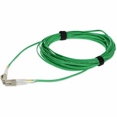Add-On 2M LC M/M GREEN OM4 DUPLEX OFNP PLENUM-RATED FIBER PATCH CABLE ADD-LC-LC-2M5OM4P-GN