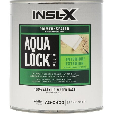 Insl-X By Benjamin Moore Primer, Flat, White, 4 gal Pail AQ0400099-04