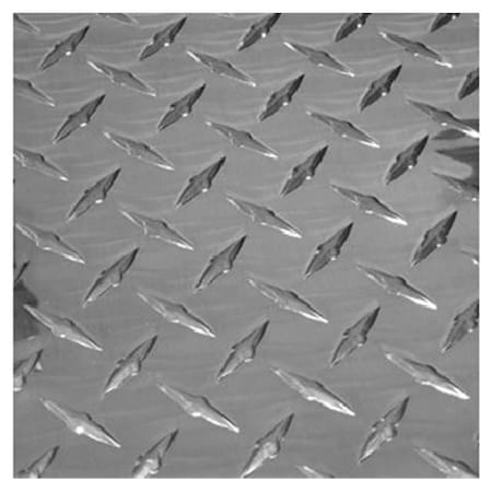 Steelworks 11256 24 x 48 in. Aluminum Polished Tread Plate 610535