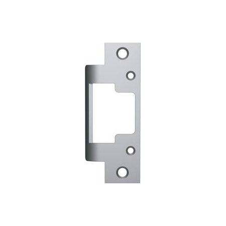 Hanchett Entry Systems Faceplate 4-7/8in x 1-1/4in, Cylindrical Latches, Metal Frame, 8000/8300 Series, Stainless Steel 801-630