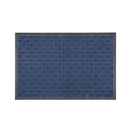 Floortex Mat, Polypropylene / Rubber, 0.47 in Thick, Blue, 48 in W x 72 in L NREMFLLV0111