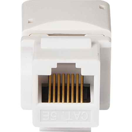Rca Keystone CAT6/5E RJ45 White Modular Jack TPHKJRJ45EV