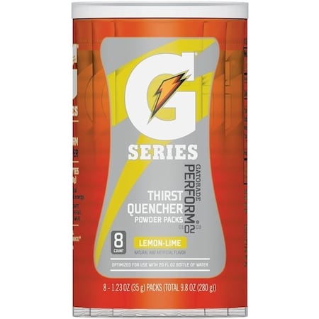 Gatorade 13163 Thirst Quencher Instant Powder Sports Drink Mix, Powder, LemonLime Flavor, 134 oz Pack 4700