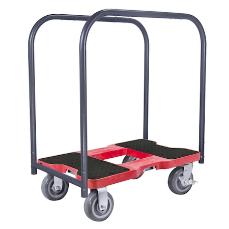 Hot House Designs 1800 lbs Super-Duty Professional E-Track Panel Cart Dolly - Red HO2653557