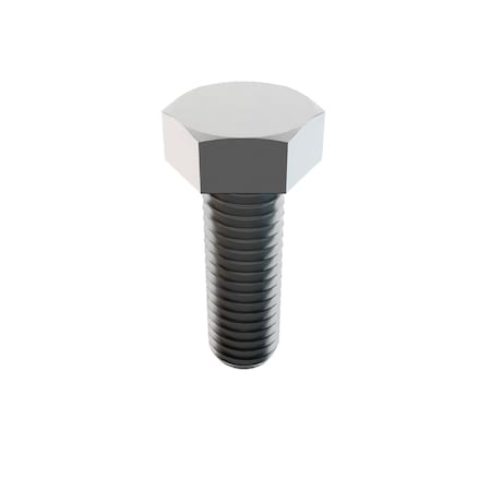 Zoro Select Not Graded, M5 Hex Head Cap Screw, Plain Stainless Steel, 15 mm L, 50 PK 1-MHF-5-15