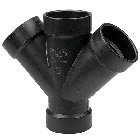 Nibco 5834 4 Hub x Hub x Hub 45 Double Wye Abs I265860