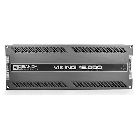 Banda VIKING 15000 One Channel 15.000 Watts Max 1 Ohm Car Audio Mono Amplifier w/Subsonic Filter VIKING15000