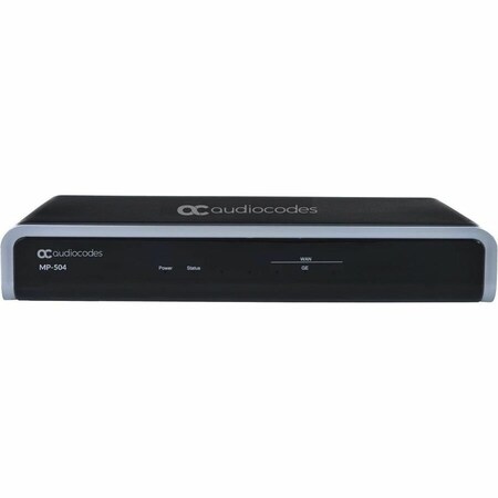 Audiocodes INCLUDES MEDIAPACK 5XX CHASSIS , 1 GIGA ETHERNET LAN PORT AND 1 GIGA ETHERNET WAN PORT. SINGLE AC P MP504/2S/SIP/RS
