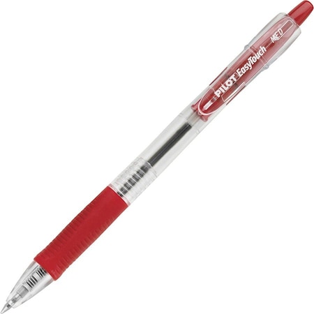 Pilot EASYTOUCH BALLPOINT RETRACTABLE PEN, RED INK, MEDIUM, DOZEN 32222
