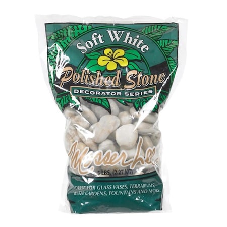 Mosser Lee 1160 White Polished Stone Decorative Soil Cover 5 lbs 9275520